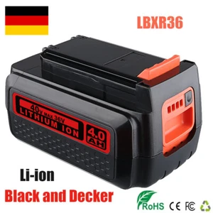 Batería de litio de 4,0 Ah 36 voltios para Black & Decker LBXR36 40V Max LBX2040 - Imagen 1 de 12