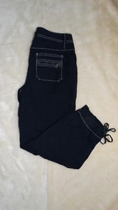 Ann Taylor Loft Cropped dunkelblau Hose Größe 4 Stil Marisa - Bild 1 von 6