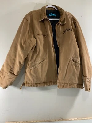 MEN'S DUCK CLOTH TRI-MOUTAIN BRAND JIM BEAM PROMOTIONAL DISTRESSED JACKET SZ XL - Image 1 of 4