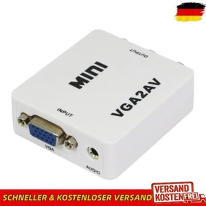 Premium-Computer VGA AV TV Composite Cinch S-Video Scan Konverter 1080p - Bild 1 von 9