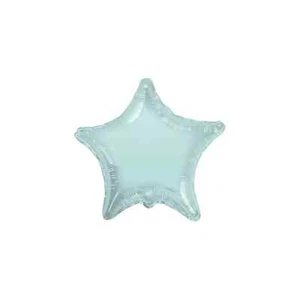 Palloncino Stella Verde Menta standard shape 18" (45cm) in mylar, 1pz. - Foto 1 di 1