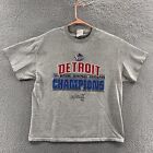 VINTAGE Detroit Kolben T-Shirt Männer extra groß grau Basketball Champions 00er