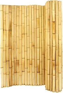Natural Bamboo Fencing Decorative Rolled Fence Panel 0.75 in D X 6 Ft H X 8 Ft L - Picture 1 of 10