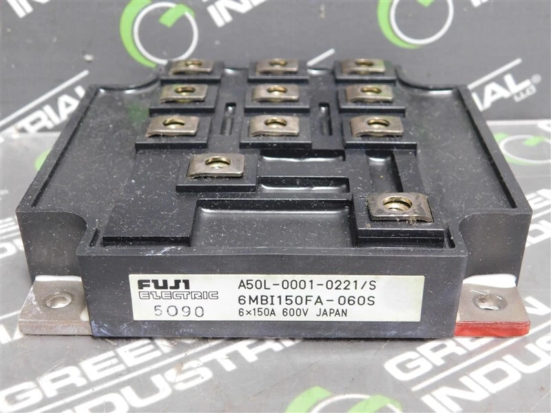 USED Fuji Electric A50L-0001-0221/S Power Module 6MBI150FA-060S 6x150A 600V - Image 1 of 3