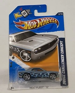 Hot Wheels 2012 Heat Fleet #153 Dodge Challenger Concept Kmart KDays Silver - Picture 1 of 2