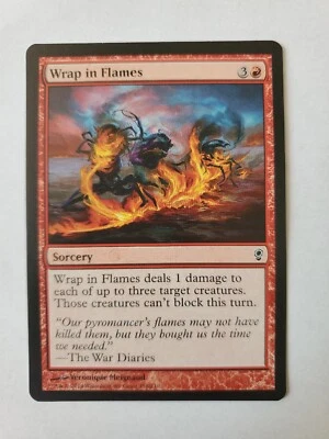 MTG Magic The Gathering Card Wrap in Flames Sorcery Red Conspiracy 2014 - Image 1 of 2