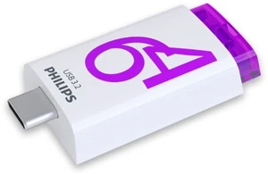 Philips USB Stick 64GB Click Series – Weiß/Pink, Typ-C, USB 3.2 Gen 1 - Bild 1 von 4