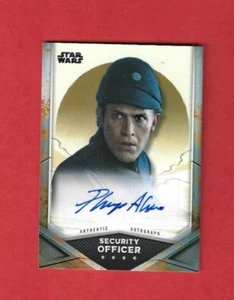 2021 Topps Star Wars Mandalorian Autographe Philip Alexander A-PA S Officer - Imagen 1 de 1