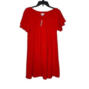 Madewell Women's Dress Texture&Thread Elastic Scoop Neck Tiered Sleeve Small NWT - Picture 1 of 10