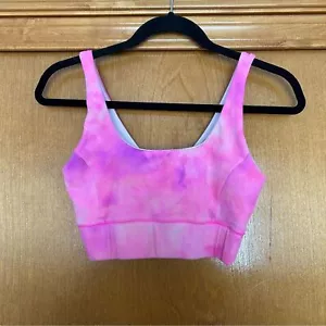 IVL Collective Tie Dye Watercolor Sports Bra Size 10 Active Workout Running - Picture 1 of 8