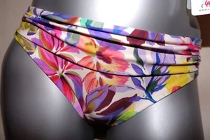 Pantalones de bikini normales CYELL con pliegues Bikini Slip CSW212A515 fluid flowers NUEVO - Imagen 1 de 2