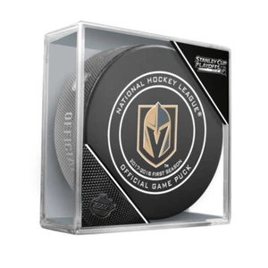 2018 NHL Vegas Golden Knights Stanley Cup Playoffs Hockey Puck in Case - Picture 1 of 1