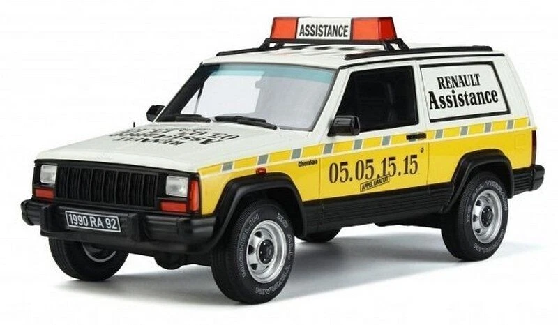 1/18 JEEP CHEROKEE RENAULT ASSISTANCE 1989 OTTOMOBILE OT939 - Immagine 1 di 1