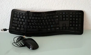 Tastatur und Maus mit Kabel - ergonomisch - Bild 1 von 1