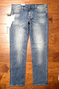 Armani Exchange $180 A|X J13 Men's Slim Fit Med Blue Stretch Cotton Jeans 38R - Picture 1 of 9