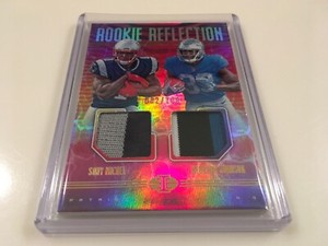 20018 Illusions SONY MICHAEL Patriots KERRYON JOHNSON Lions Patch 5 Color /100 