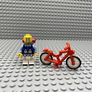LEGO Ninjago Movie Zane Casual with Red Bicycle Loose Minifig  - Picture 1 of 7