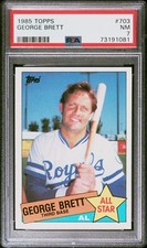 1985 Topps George Brett #703 PSA 7 All Star HOF Kansas City Royals
