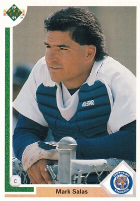 1991 Upper Deck #205 Mark Salas MLB Detroit Tigers + (Yes 3 Free Mystery Cards) - Image 1 of 2