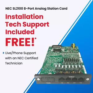 NEC SL2100 8 Port Analog Station Card BE116507 NEW - Picture 1 of 2