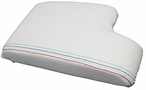 Fits 92-99 BMW E36 White w/M Style Stitch Vinyl Center Console Lid Cover - Bild 1 von 2