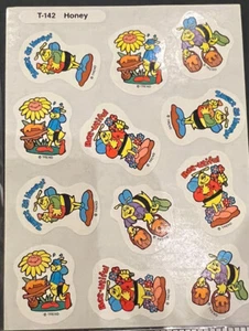 Vintage TREND Scratch & Sniff Stinky Sticker Sheet Die Cut HONEY BEE Scent HTF - Picture 1 of 10