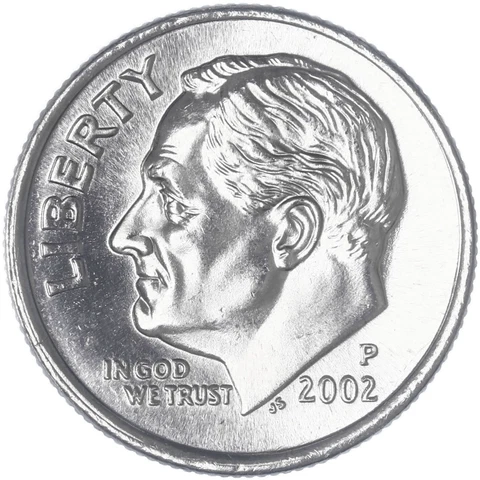 2002 P Roosevelt Dime Choice BU US Coin Cover