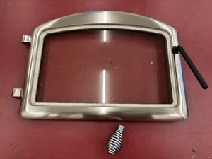 New! Napoleon Fireplace Wood Stove Door H222-SS Satin Chrome Plated With Glass - Picture 1 of 3