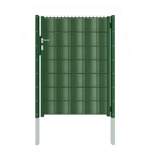 1,43m blickdichtes Sichtschutz Gartentor mit Hart PVC wie ein Blechtor Tor Grün - Bild 1 von 1