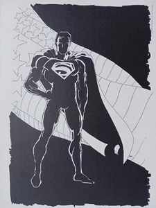 FRANK MILLER SUPERMAN 400 LITHOGRAPH PRINT 10x14 1984 DC COMICS - Picture 1 of 2