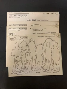 Vtg Xerox Model Sheets Fonz and the Happy Days Gang Hanna Barbera Lot of 9 - Picture 1 of 5