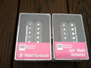 SEYMOUR DUNCAN JB Jazz Hot Rodded PICKUP SET Humbucker SH-4 SH-2n BLACK - NEW - Picture 1 of 3