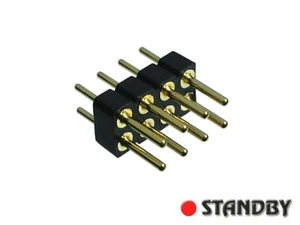 5pcs PCB Connectors 2.54mm Pin Header double row, Solder tail, 2x4 pin PRECI-DIP - Imagen 1 de 1