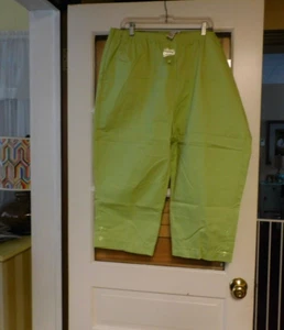 DRAPER'S & DAMON'S HELLGRÜN GESCHNITTENE HOSE 2X (3X) ELASTISCHE TAILLE NEU MIT ETIKETT - Bild 1 von 8