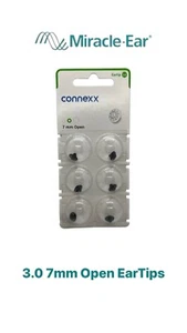 Miracle-Ear 3.0 Sleeves/Eartips Latest Generation Size 7mm Open (6 pack) - Picture 1 of 7