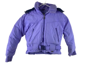 Vintage White Stag Women's M Purple Down Ski Coat Mountain Goat - Picture 1 of 5