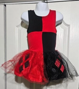 Harley Quinn Costume Dress Tutu Joker Batman DC Comics Halloween Rubies Girls - Picture 1 of 6
