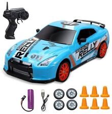 Carro de corrida RC Drift, controle remoto de 2,4 GHz com luz LED