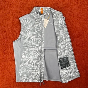 PETER MILLAR Mens MEDIUM Fuse Elite Hybrid Gilet Golf Vest Gale Gray $200 - Picture 1 of 11
