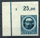 Bavaria 168B With Plate Number MNH Mint (K3179