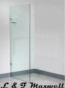 10mm Bathroom Frameless Toughen Glass Shower Screen Panel780mm - Picture 1 of 1