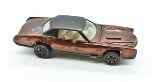 Hot Wheels - CUSTOM ELDORADO, 1968 Redline, Brown, White Interior, USA, ERROR? - Picture 1 of 8