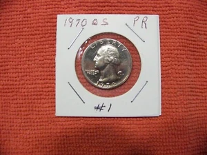 1970-S Washington Clad Proof 25c ~ schön! ~ Lite Toning - Bild 1 von 8