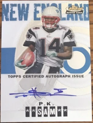 2004 Topps Finest Rookie Autograph P.K. Sam #124 #’d 282/999 - Image 1 of 2