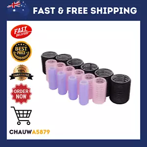 16 Pcs Self Grip Hair Rollers Cling Hair Curlers Rollers Hairdressing Curlers - Picture 1 of 4