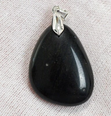 Obsidiana Dorada 57 Quilates - Péndulo Cabochón Piedra Natural - México /FU58 - Imagen 1 de 2