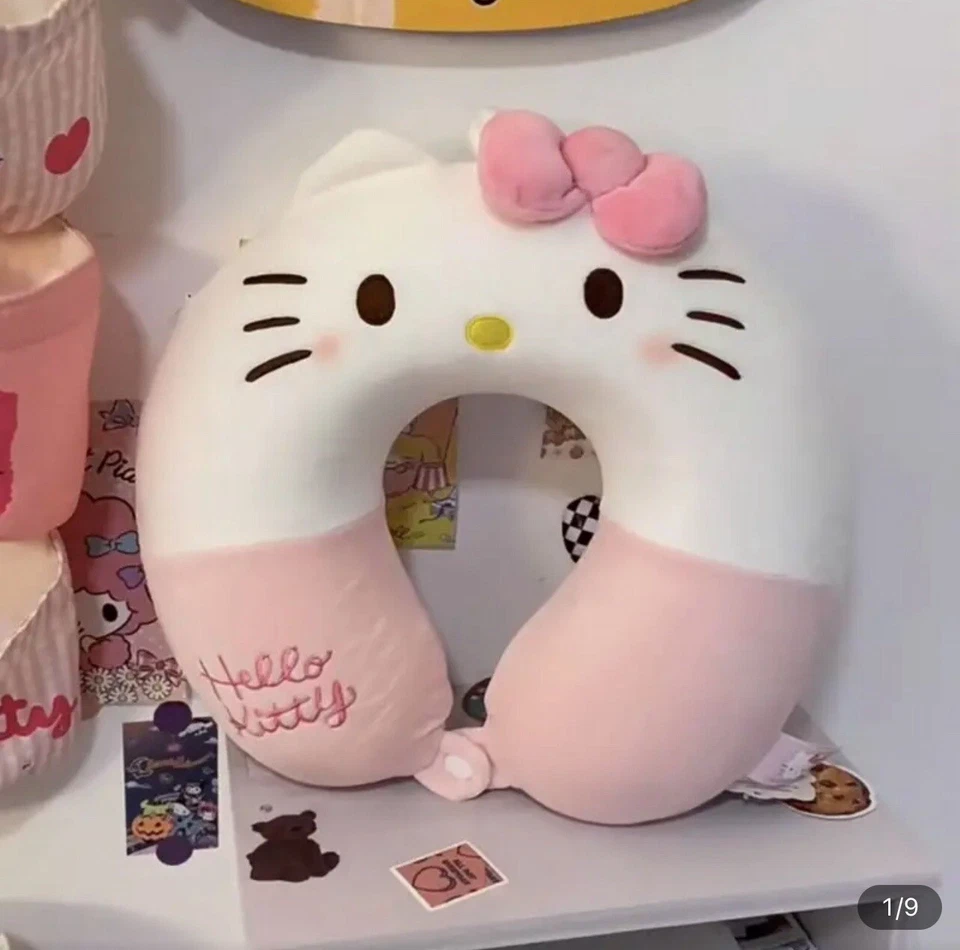Hello Kitty Travel Pillow Neck Support Ushaped Ergonomic Cushion Kids Sanrio