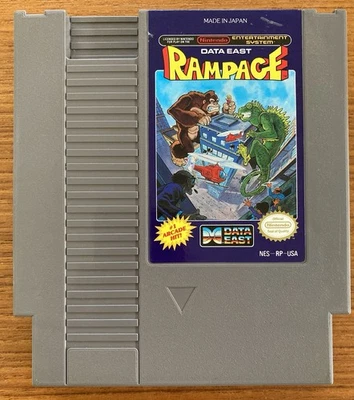 NES ~ RAMPAGE ~ Nintendo Game 3 Screw NES-RP-USA Game Cart Only NTSC - Image 1 of 4