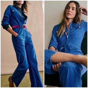 NWT Sézane Bob Jumpsuit in Royal Blue - Picture 1 of 10