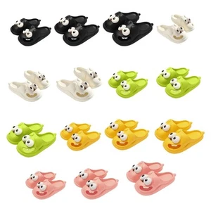 Big Eyed Dog Shaped Slippers Funny Hole Shoes for Hotel Beach Indoor Bedroom - Picture 1 of 87